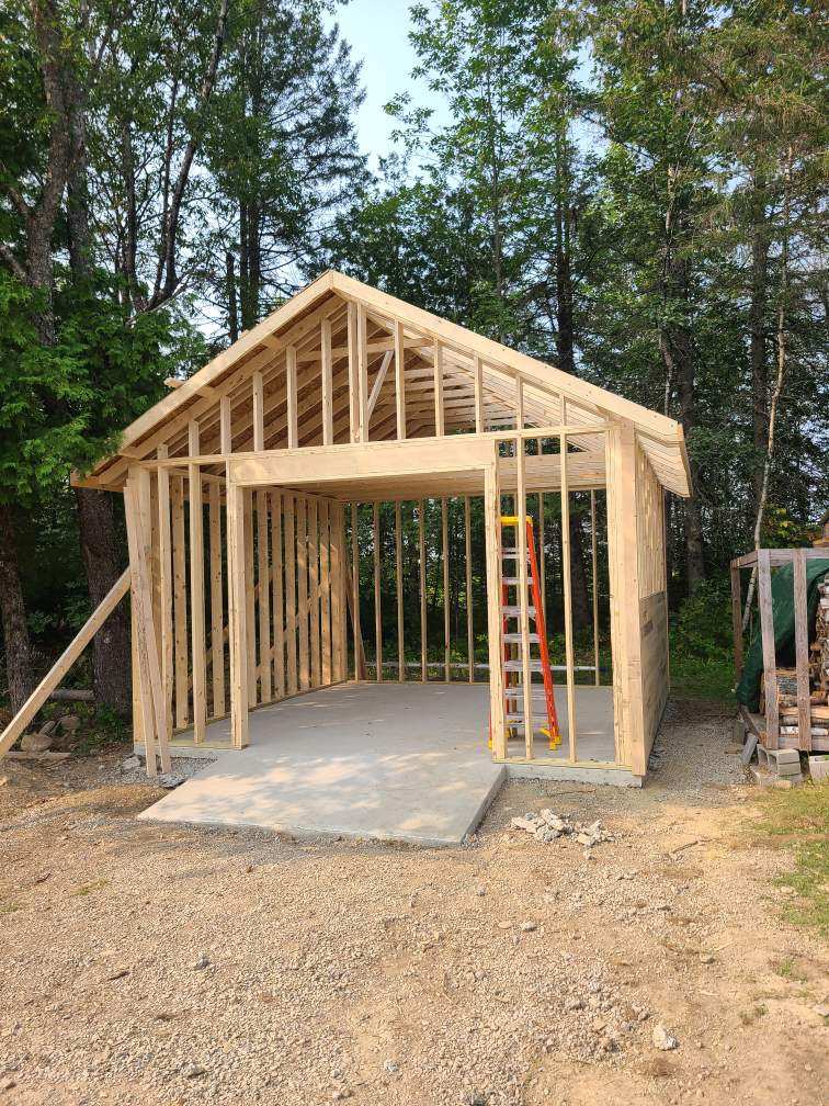 Garage Build — J&B Contractors Bangor Maine